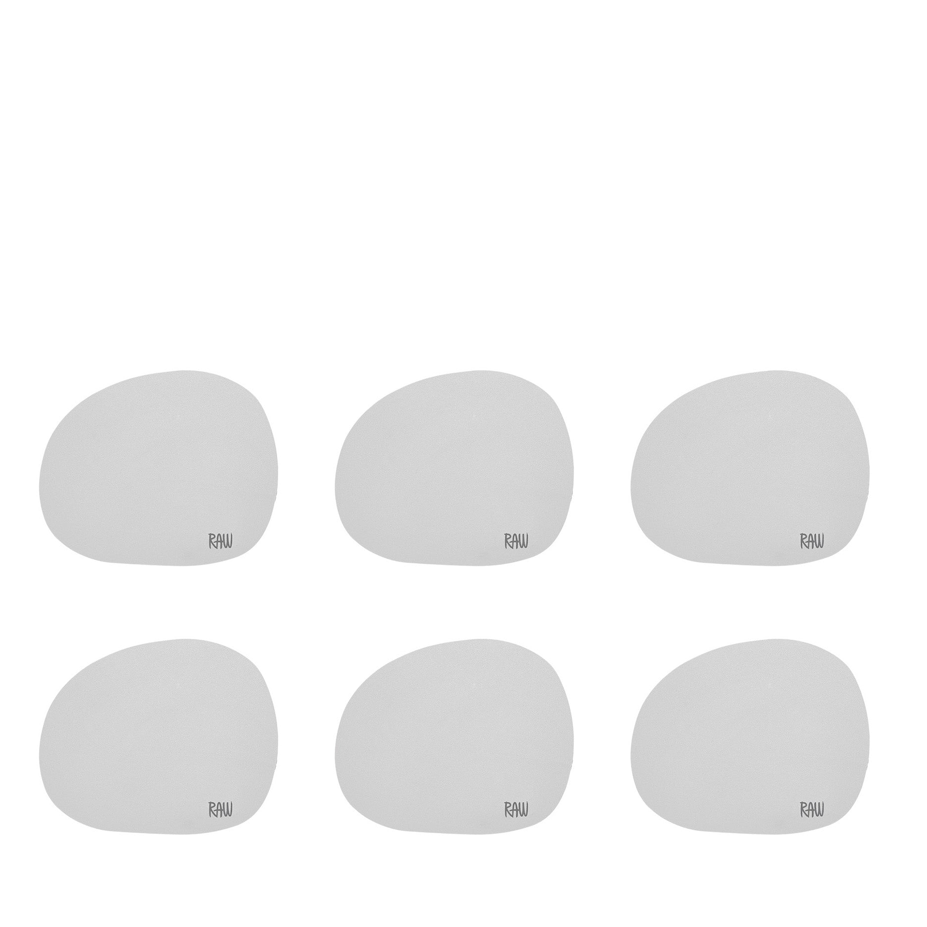 RAW coaster soft surface light grey